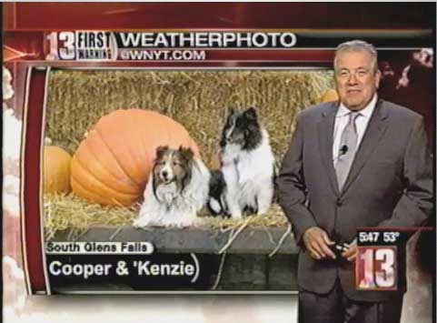 Cooper and Kenzie on the 5:30 WNYT broadcast Oct. 4, 2010